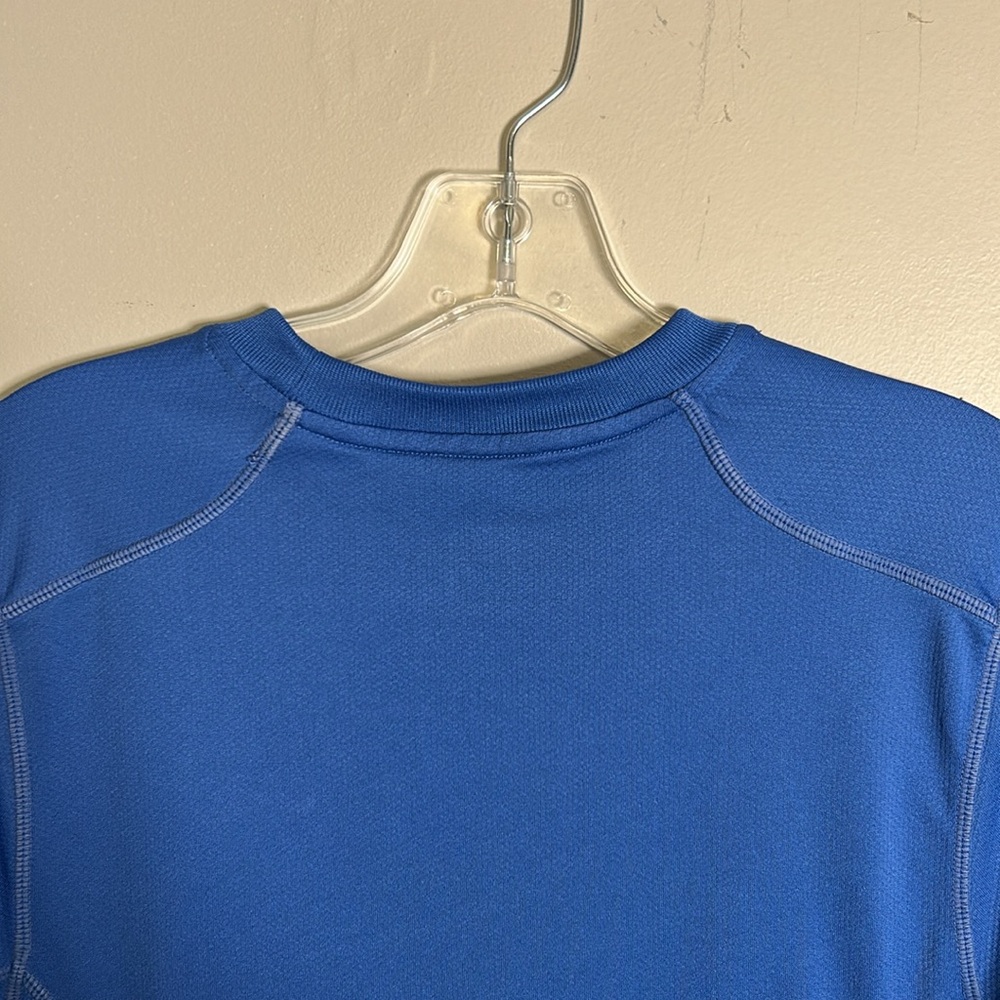 Nike Fit Dry Blue and Yellow Performance Quick Dry Short Sleeve Shirt Sz Large - Picture 9 of 13